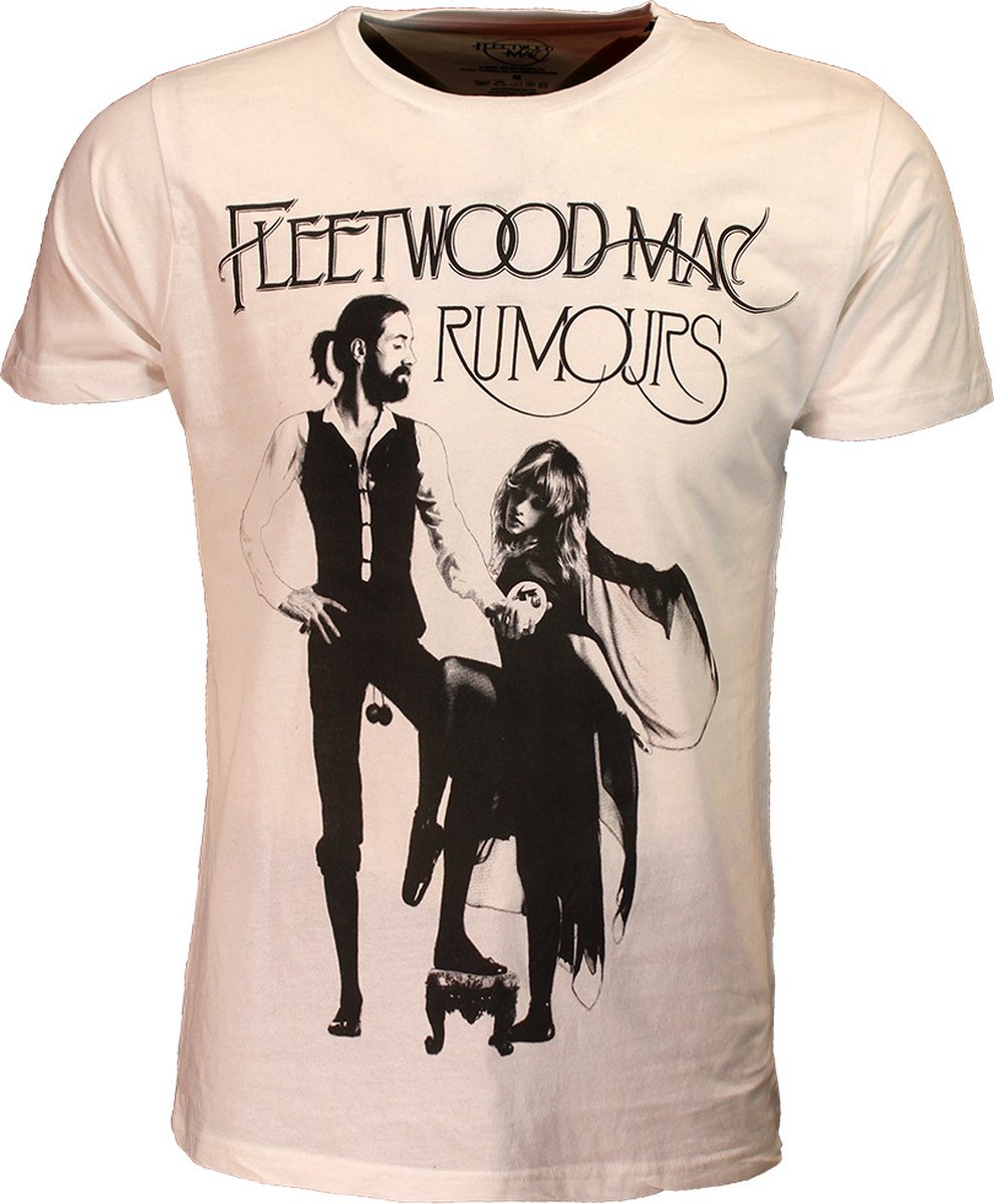 Fleetwood Mac Rumours Black on White T-Shirt - Officiële Merchandise - XL