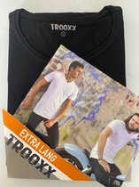 Trooxx T-shirt 6-Pack Extra Long - Round Neck - Black - XL