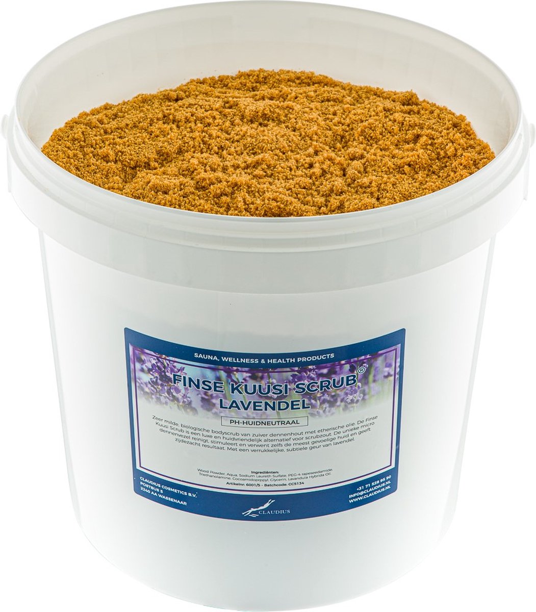 Goedkoopste Kuusi Scrub Lavendel 10 liter - Hydraterende Lichaamsscrub