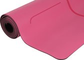Bol.com Yogamat - Pro - Body Line - PU - Roze - Inclusief Draagriem aanbieding