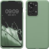 kwmobile telefoonhoesje geschikt voor OnePlus Nord 2T 5G - Hoesje met siliconen coating - Smartphone case in vintage groen