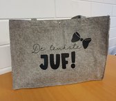 TAS met tekst De leukste juf