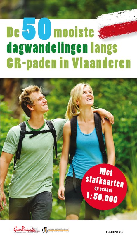Cover van het boek '50 mooiste dagwandelingen langs gr paden in Vlaanderen' van  Nvt