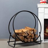 Firewood Rack - haardhoutrek \ haardbestek, brandhoutrek \ fireplace cutlery, firewood rack 76x33x82cm