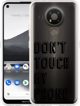 Nokia 3.4 Hoesje Don't Touch My Phone - Designed by Cazy