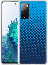 Hoesje Geschikt voor Samsung Galaxy S20 FE lichtblauwe cirkels