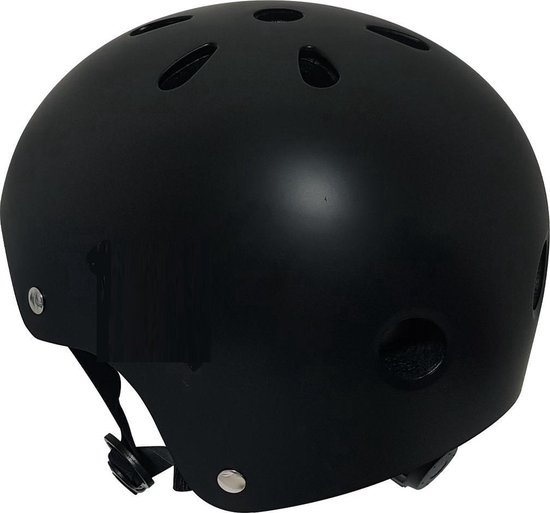 Foto: Fiets of skate helm silverback junior sporthelm unisex zwart verstelbare maat s m l