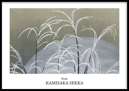 Poster Frost - 30x40 cm - Geschilderd door Kamisaka Sekka - Schilderkunst - Beroemde Schilder - Exclusief fotolijst - WALLLL