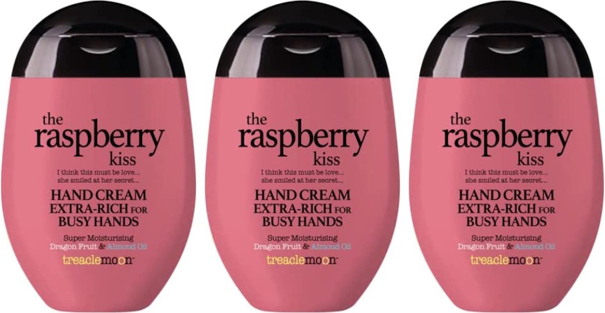 Treaclemoon The Raspberry Kiss Handcrème Bundelverpakking - 3 x 75 ml