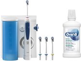 Oral-B OxyJet Hydropulseur Pack Super-bulles Volwassene Roterende tandenborstel Blauw, Wit