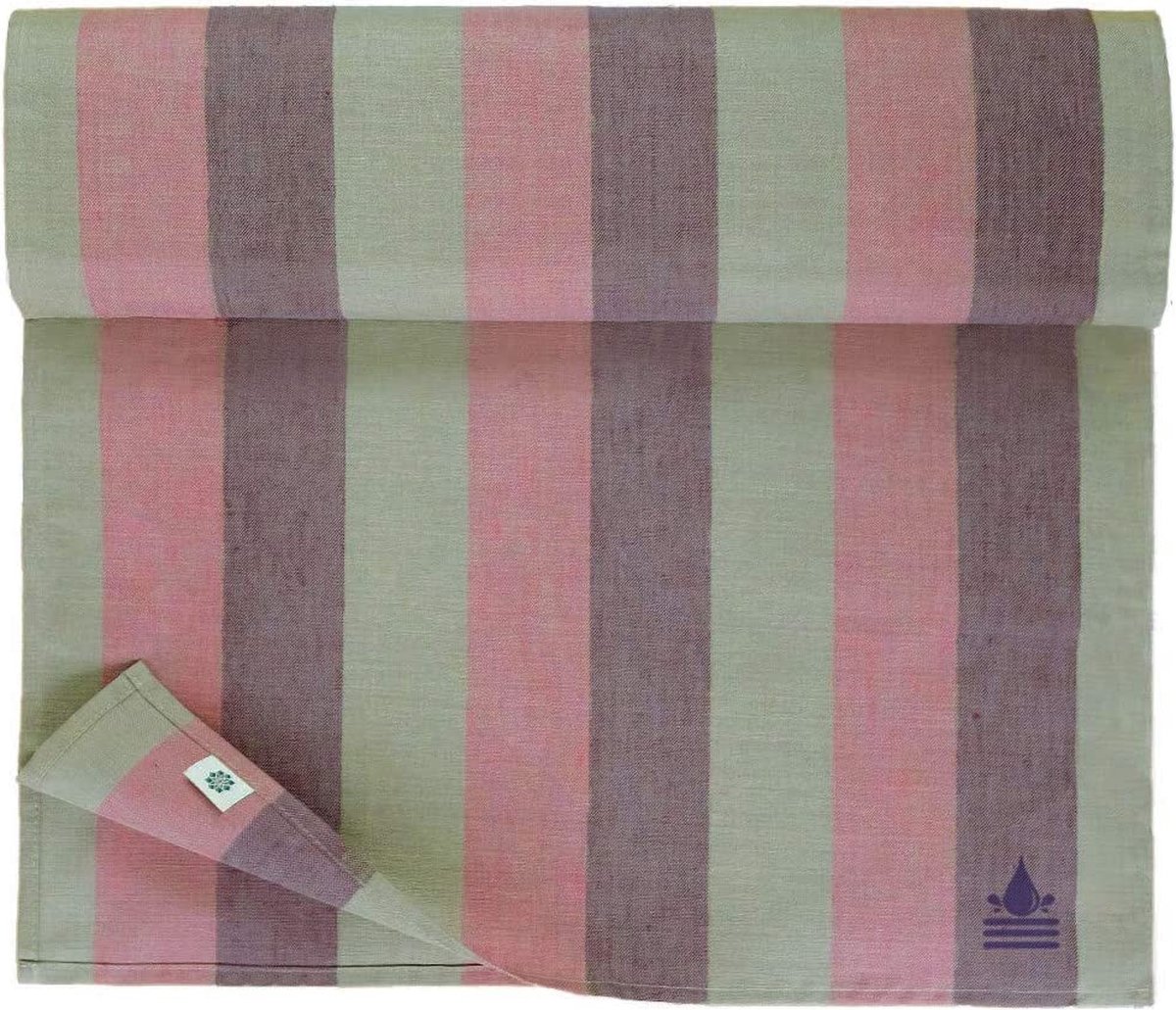 Linen & Cotton Tafelloper Stof Textiel Hygge - 100% Linnen, Ecru Wit (40 x 250 cm) Rechthoekige