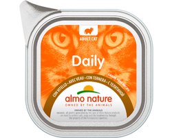 Almo Nature Daily met kalf - 32 x 100 gram - Complete voeding voor katten - Graanvrij
