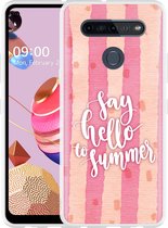 LG K51S Hoesje Say Hello to Summer - Designed by Cazy
