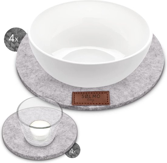 Set Whisky duig onderzetters voor het glas - Barrel Atelier