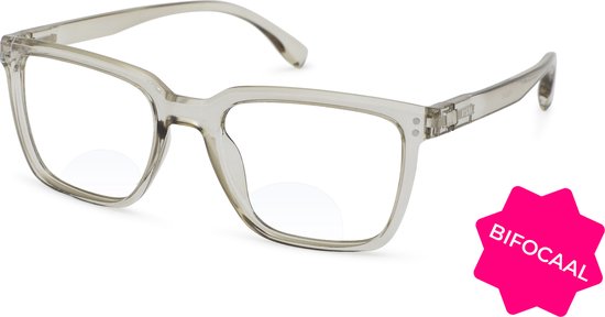 Leesbril Vista Bonita Cubo XL Bifocaal-Kadushi Silver-+1.50 | bol.com