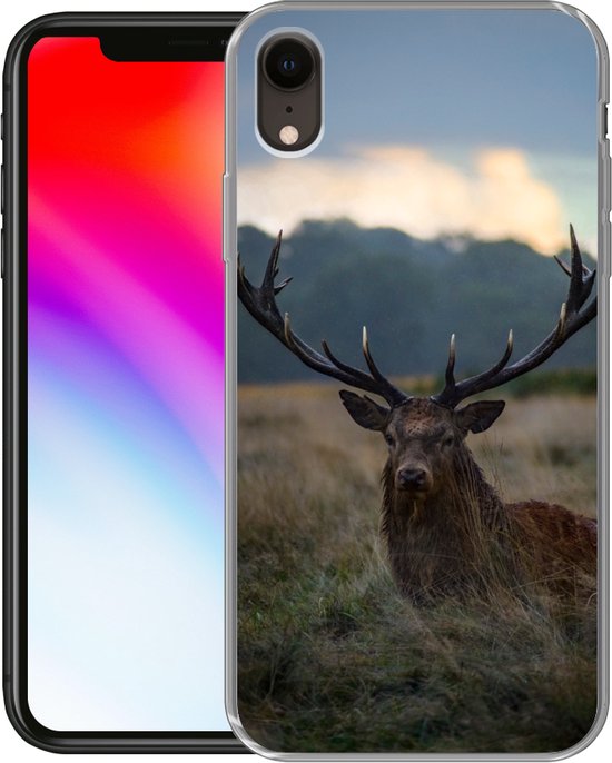 Coque iPhone XR - Cerf - Pâturage - Bois - Siliconen