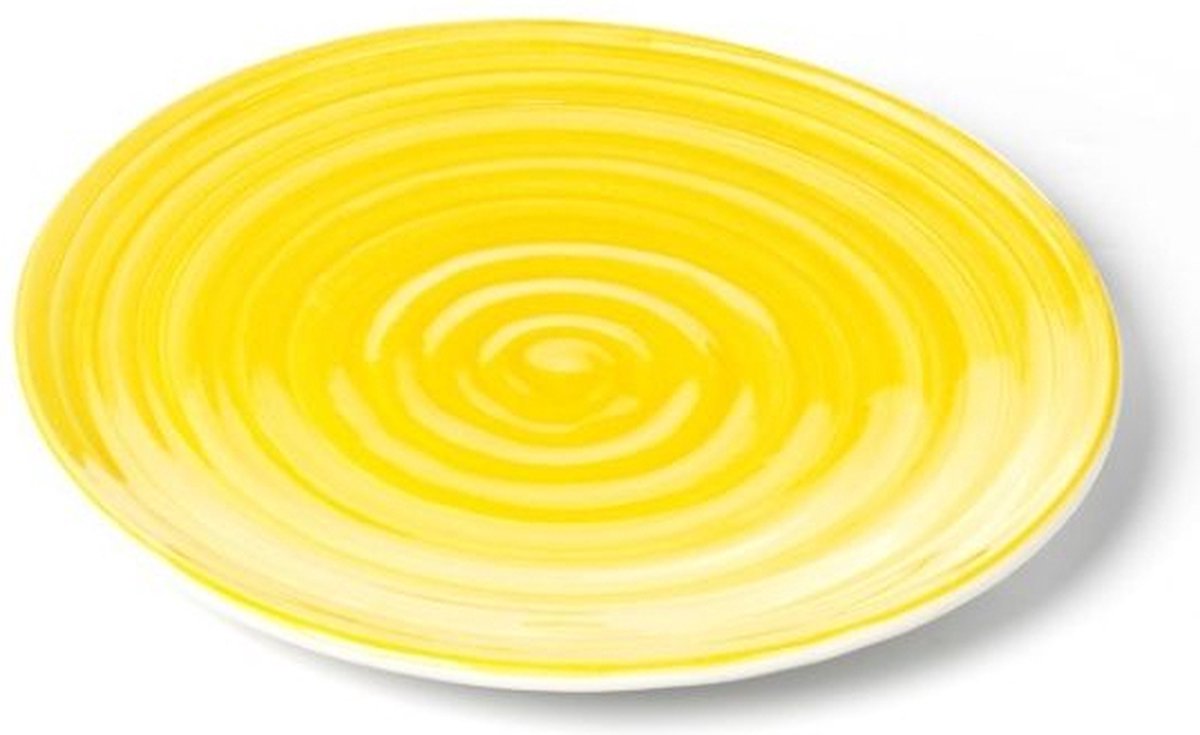 Oil & Vinegar | Limoni bord plat geel - Keramiek - 28cm