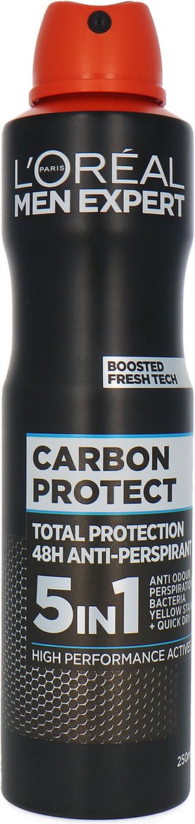 Goedkoopste L'Oréal Men Expert Deodorant Spray - 250 ml - Carbon Protect