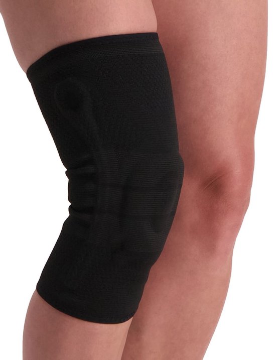 Dunimed Premium kniebrace met baleinen - Lichtgewicht (In zwart en beige) Zwart