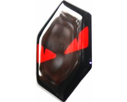 Piaggio Zip Logo Boze Ogen Rood - Piaggio Zip Accessoires - Embleem - Rood