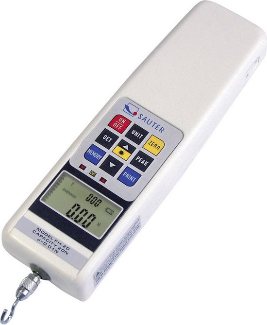 Digitale Krachtmeter, 500N Push-pull-meter Draagbare Krachtmeter met Eenheden N/LB/Kg/Oz, Scherm met Achtergrondverlichting en Automatische Uitschakeling, Draagbare Push-pull-meter