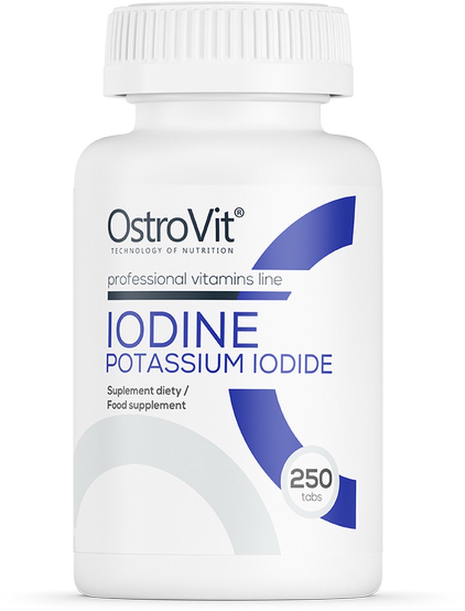 Goedkoopste Jodium Kaliumjodide | 400 µg - 250 Tabletten | Jodium | Mineralen | OstroVit