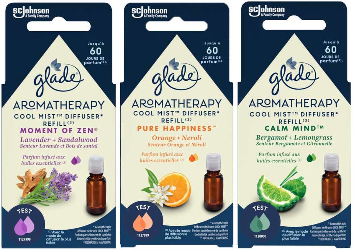 Glade Geurverspreider Aromatherapy Cool Mist Houder en Navulling Pakket