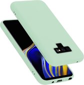 Cadorabo Hoesje geschikt voor Samsung Galaxy NOTE 9 in LIQUID LICHT GROEN - Beschermhoes gemaakt van flexibel TPU silicone Case Cover