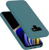 Cadorabo Hoesje geschikt voor Samsung Galaxy NOTE 9 in LIQUID GROEN - Beschermhoes gemaakt van flexibel TPU silicone Case Cover