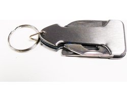 Multitool Sleutelhanger inclusief Flesopener - Mes - Kruiskop