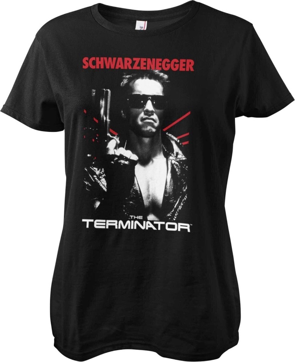 The Terminator Dames Tshirt -S- Poster Zwart