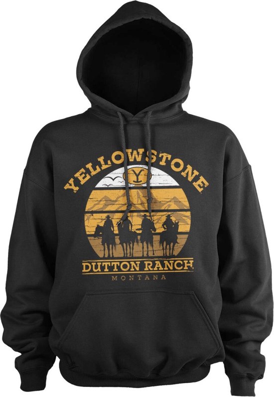 Yellowstone Hoodie/trui -4XL- Cowboys Zwart