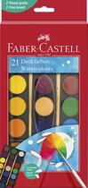 Faber-Castell waterverfdoos - 21 kleuren + penseel - FC-125027