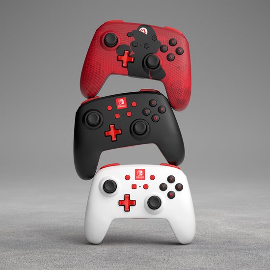 Power A - Manette SWITCH rouge Sans Fil Bluetooth - Mario Joy