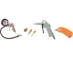 STANLEY Luchtgereedschapset 6-delig - met 3 mondstukken