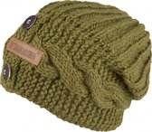 Shakaloha Gebreide Wollen Muts Heren & Dames Beanie Hat van schapenwol met polyester fleece voering - Betsy Beanie Green Unisex - One Size Wintermuts