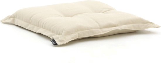 Coussin d'assise Madison Hocker 50x50 cm Tissé naturel