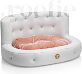 NOUVEAU - Roefie - Canapé pour chien de Luxe DIAMOND - Wit - Eco-cuir