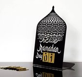Ramadan Kalender - Ramadan Decoratie - Islamitische Decoratie - Ramadan Cadeau - Zwart