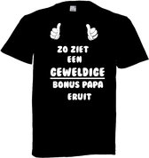 Grappig T-shirt - geweldige bonus papa - bonus vader - stiefvader - maat XXL