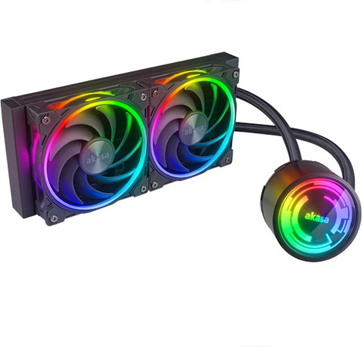 Akasa SOHO 240 Processor Alles-in-één vloeistofkoeler 12 cm Zwart 1 stuk(s)