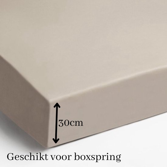 Dommelin Hoeslaken Hoge Hoek Katoen Wit 90x220x50