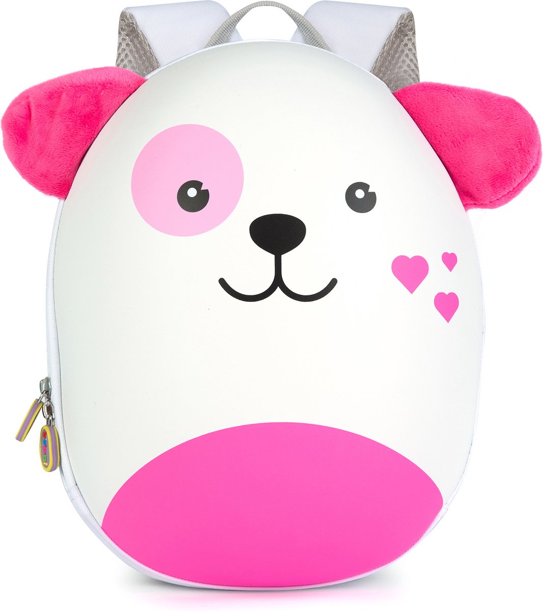 Kinderrugzak - puppy (roze) - lichtgewicht - comfortabel - duurzame hardcase - 4L