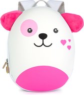 Boppi - kinderrugzak - puppy (roze) - lichtgewicht - comfortabel - duurzame hardcase - 4L