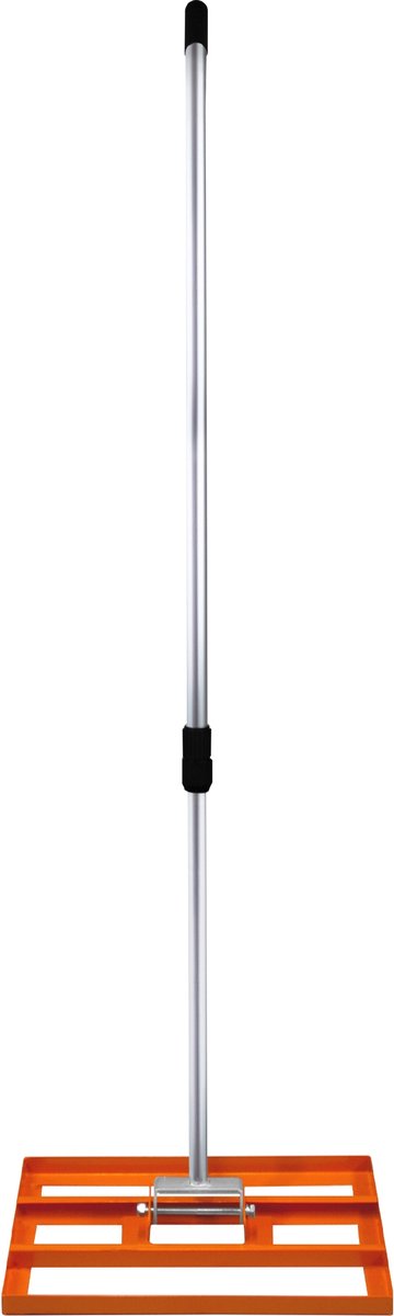 T-MECH Gazon Leveler - Nivellering Hark 50 cm - Verstelbaar Handvat: 1.20 tot 1.90 m - Comfortable Handgreep - Oranje