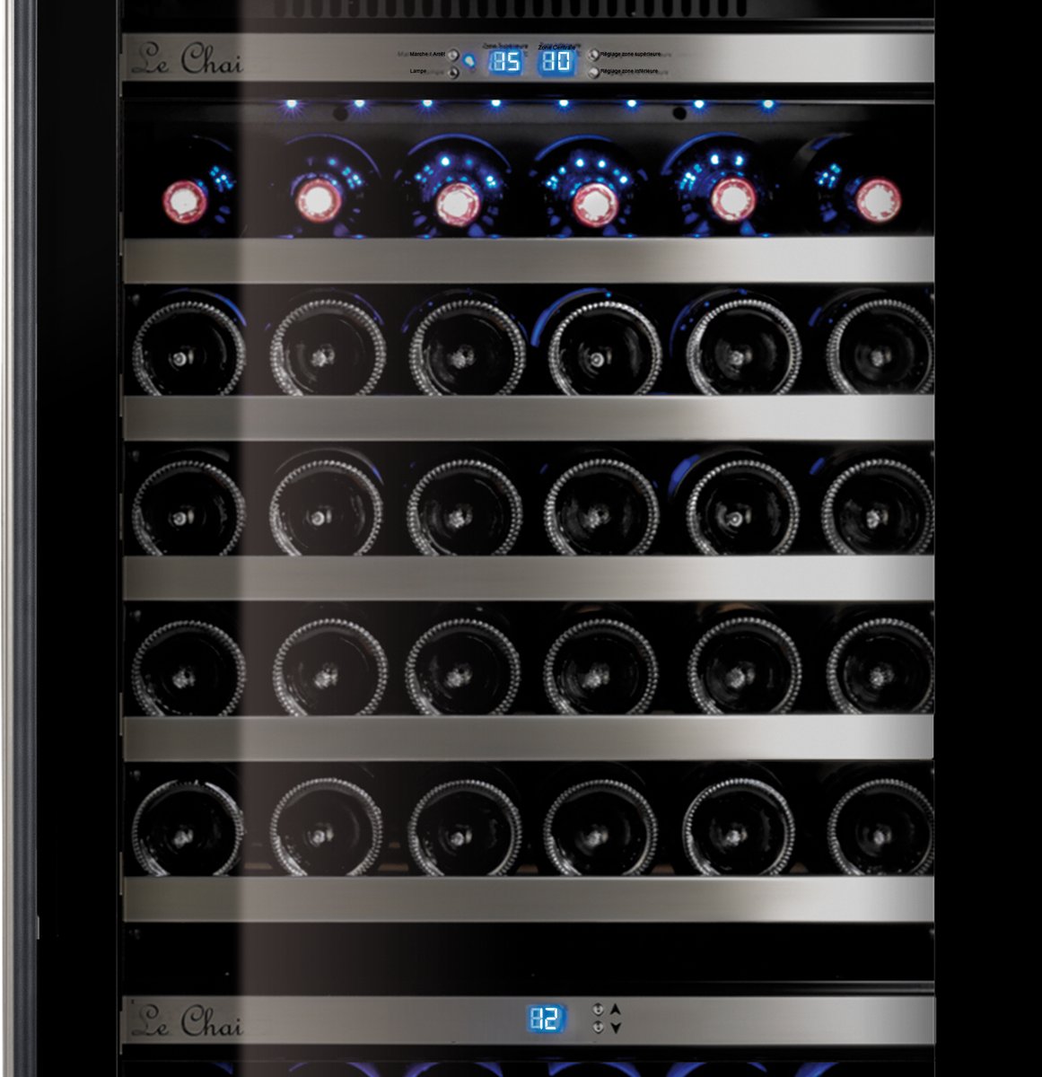 Le Chai LTN1430 Wijnkoelkast 3 Temperatuurzones 110 Flessen - afbeelding 3