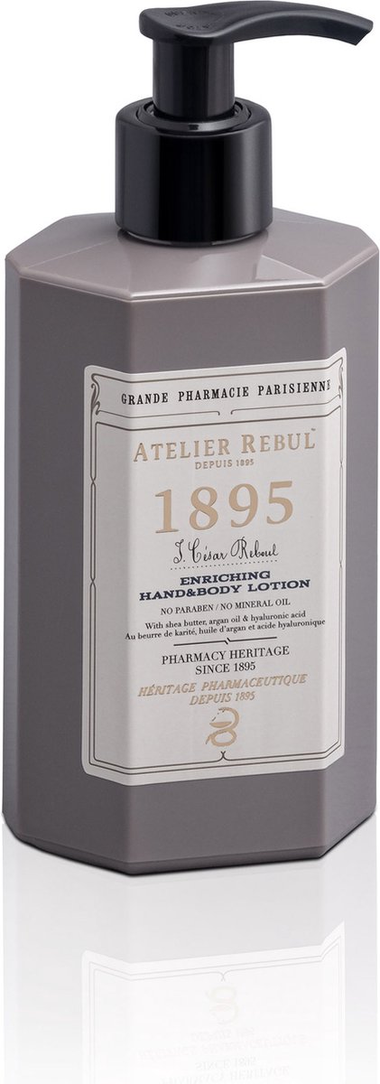 1895 Hand & Body Lotion Atelier Rebul (250ml) - Natuurlijk - Frisse Geur - Voor Alle Huidtypes