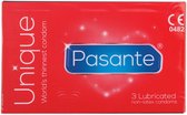 Bol.com Pasante Unique Latex Vrij - 3 stuks - Condooms aanbieding
