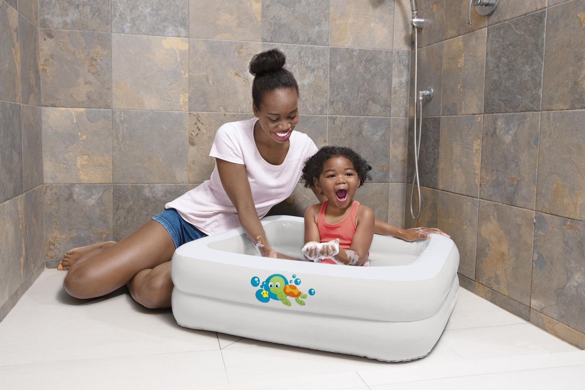 Bestway - Babyzwembad met Opblaasbare Bodem - 86 x 86 x 25 cm — afbeelding 4