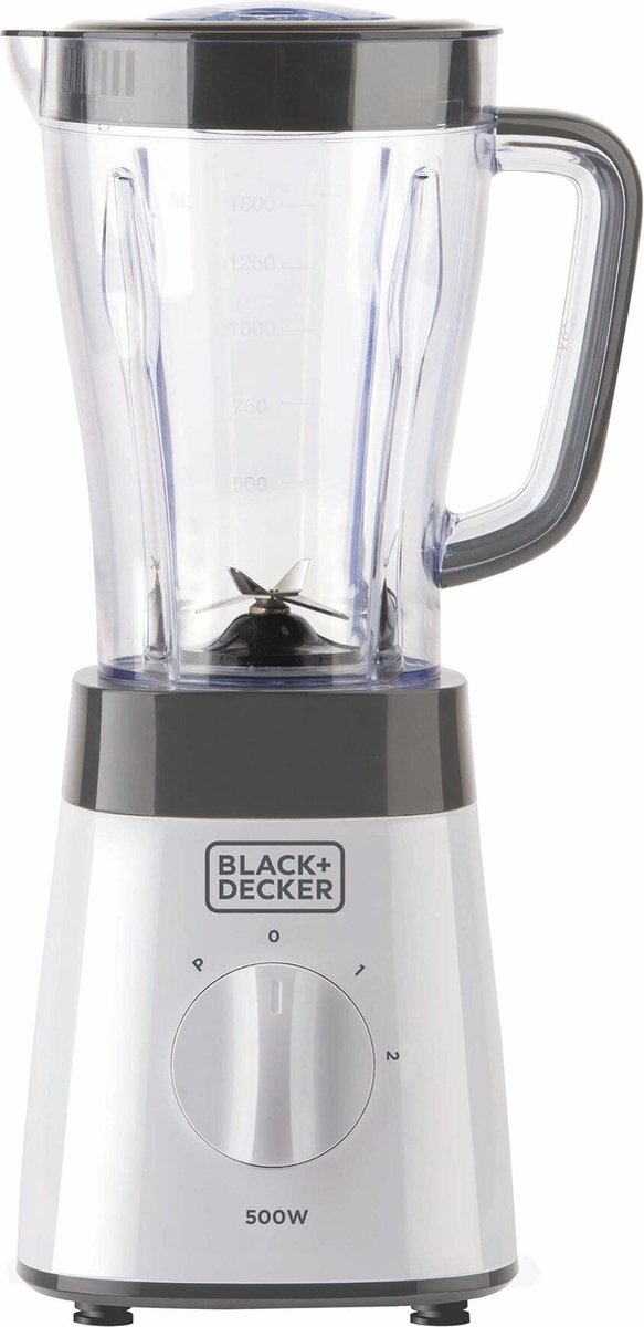 Black & Decker BXJB500E blender 1,5 l Blender voor op aanrecht 500 W Wit